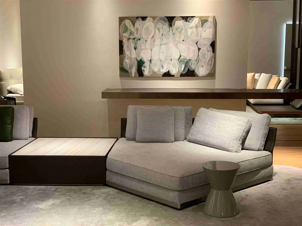 Tan Modern Sofa