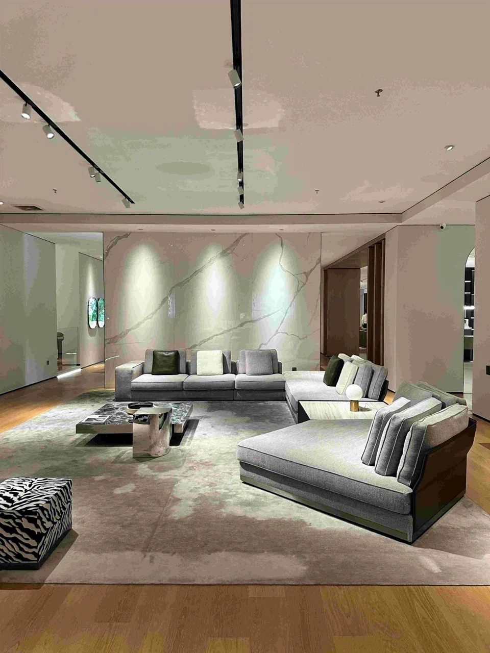 Tan Modern Sofa